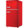DCG Frigorifero Doppia Porta 100 Litri Classe E Statico Rosso MF100RCDP