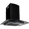 vidaXL Cappa Aspirante a Muro Acciaio Inox 90 cm Nera Filtro Odori Aria Cucina vidaXL