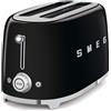 SMEG TSF02BLEU Tostapane Acciaio Lucido 50's Style 4 Fette 2 Scomparti 1500W