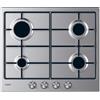 Candy Piano Cottura 4 Fuochi a Gas 60 cm colore Inox Essenza CDIH6WBREX