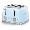 Smeg, Tostapane 4x4 TSF03PBEU, 4 Scomparti da 36mm, 6 Livelli di Doratura, Funzi