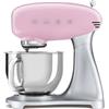 SMEG SMF02PKEU Impastatrice Planetaria Rosa 800W 4,8L 10 Velocità Smooth Start