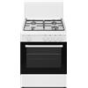 Nikkei Cucina a gas con forno elettrico grill 4 Fuochi 60x58 cm Bianco SN664WE