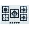 Elleci Piano Cottura 5 Fuochi Griglie Ghisa Elleci Plano 75cm G68 Bianco PGSP75168CS