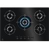 ELECTROLUX EGG75372K PIANO COTTURA IN VETRO A GAS 5 FUOCHI NERO 75 CM