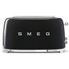Smeg, Tostapane 2x4 TSF02BLEU, 2 Scomparti da 36mm, 6 Livelli di Doratura, Funzi