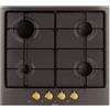 Beko Piano Cottura 4 Fuochi a Gas 60 cm Incasso Antracite - HIAG 64224 SAR