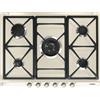 SMEG SR775PO Piano cottura Gas 70/75 cm Estetica Cortina, Panna, 5 fuochi, 6 Man