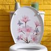 Adesivo moderno farfalla magnolia PVC per bagno parete piastrelle specchio 24x25