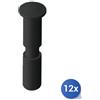 La florida 12x La Florida Spina Per Cardini Con Foro Verniciata Nera Mm 75X38