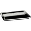 Mepra Coccola, vassoio rettangolare cm 45x31 bordi tondi, in acciaio inox