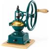Tre Spade macina caffè a volano color Verde, in metallo e legno