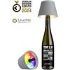 Sompex Top 2.0, lampada per bottiglie ricaricabile grigio
