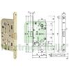 UTENSILERIA 1PZ SERRATURA MEDIANA EVOLUTION FORO CILINDRO SOLO SCROCCO NYLON B.DO T.DO OTT.: