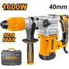INGCO RH1600388 MARTELLO DEMOLITORE TRAPANO ROTATIVO SDS MAX 1600W VALIGETTA