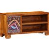 vidaXL Mobile Porta TV Multicolore 90x30x45 Legno Massello di Acacia mobile vidaXL