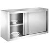 Bc-elec ARMADIO CUCINA, ARMADIO A MURO IN ACCIAIO INOX 180x40x60cm IDEALE PER RISTORA...