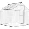 vidaXL Voliera da Giardino Alluminio Uccelli Polli Pollaio Gabbia da Esterni vidaXL