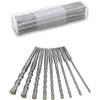 TANIASHOP PUNTE PUNTA TRAPANO 9PZ SDS PLUS 160MM ø5-16MM PER CEMENTO MATTONI PIETRA MURO