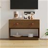 vidaXL Mobile Porta TV in Legno Massello di Pino 90x40x60 cm Colori Diversi vidaXL