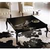 TAVOLINO BASSO SALOTTO CM 130X130 VARI COLORI CON DECOR