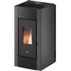 Cadel Stufa a Pellet Canalizzata 8,5 kW 17 Kg 238 m3 Antracite CRISTAL Plus 9 Cadel