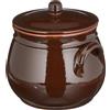 BENEGIAMO PENTOLA TERRACOTTA TEGAME ALTO CON COPERCHIO CM 15 18 21 24
