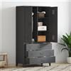 vidaXL Mobile di Armadio Industriale in Metallo 90x50x180 cm Scheradrio Colori Diversi