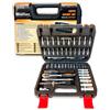 taniashop SET CHIAVI BUSSOLA CON CRICCHETTO 53PZ ATTACCO 1/4 REVERSIBILE CHROME VANADIUM