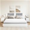 vidaXL Comodino Bianco 30x30x40 cm in Multistrato Madia Armadietto Cassettiera vidaXL