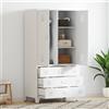 vidaXL Mobile di Armadio Industriale in Metallo 90x50x180 cm Scheradrio Colori Diversi
