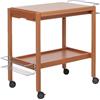 Foppapedretti Newton Carrello / Tavolino in legno, Noce