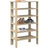 vidaXL Scarpiera Rovere Sonoma 61x32x105 cm in Truciolato mobile porta scarpe vidaXL