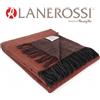 Lanerossi Plaid in misto cashmere con frange di LANEROSSI Art. SAVOIA Var. 06 ARANCIO - cm