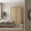FORES HABITAT Armadio Guardaroba 2 Ante Scorrevoli 120x50x200 cm Rovere