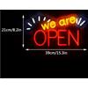 Insegna Luminosa Neon LED We Are Open Welcome BAR RISTORANTE NEGOZIO Idea Regalo