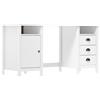 vidaXL Legno Massello di Pino Scrivania Hill Grigia 150x50x74 cm Tavolo vidaXL