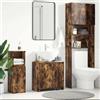 vidaXL Armadio da Bagno Bianco Truciolato Mobiletto Madia Scaffale Armadietto vidaXL