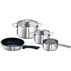 Siemens HZ390042 Batteria Pentole 6 Pezzi Acciaio Inox per Induzione e Gas