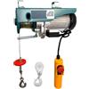 TANIASHOP Argano Paranco Verricello Montacarichi Elettrico Portata 125/250Kg 800W 1HP
