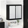 vidaXL Mobiletto per specchio da bagno con porta Legno multistrato Bagno muro vidaXL