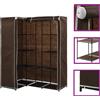 vidaXL Armadio Angolare Grigio 130x87x169 cm Guardaroba Appendiabiti Mobile vidaXL