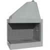 FORTUNATO Camino Legna Prefabbricato Ghisa Focolare Aperto Reversibile DS100TGH Calore