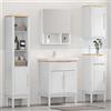 vidaXL Set di mobili per il bagno con lo scaffale con porta FLORO Bagno Mobili vidaXL