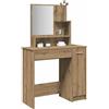 vidaXL Toeletta con Specchio Tavolo da Trucco 86,5x35x136 cm Colori Diversi vidaXL