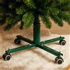BAKAJI Base Albero di Natale Universale con Ruote Supporto Versatile Regolabile Verde