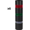 FORTUNATO Guaina Bituminosa Poliestere 4 mm Impermeabilizzante CASASCIUTTA 6 Rotoli 1x10 m