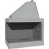 FORTUNATO Camino Legna Prefabbricato Ghisa Focolare Aperto Reversibile DS110TGH Calore