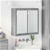 vidaXL Mobiletto per specchio da bagno con porta Legno multistrato Bagno muro vidaXL