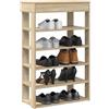 vidaXL Scarpiera Nera 60x30x98 cm in Legno Multistrato mobile porta scarpe vidaXL